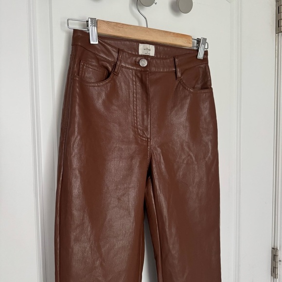 Aritzia Melina Faux Leather Pants size 0 - Picture 5 of 10
